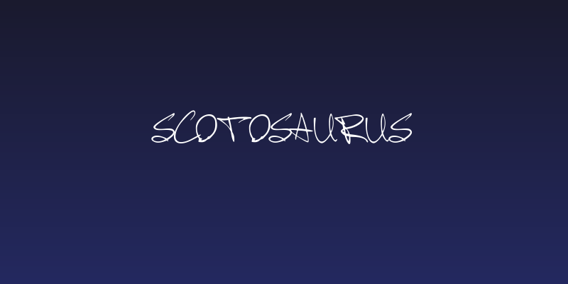Scotosaurus Social Header