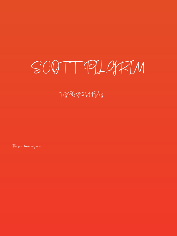 Scott Pilgrim Poster