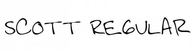 Scott Regular  Frei Schriftart Herunterladen