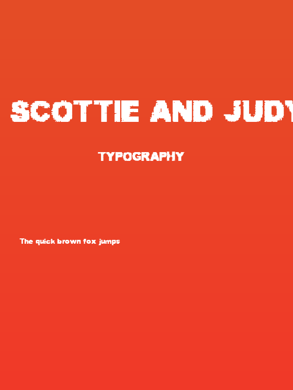 Scottie and Judy Poster