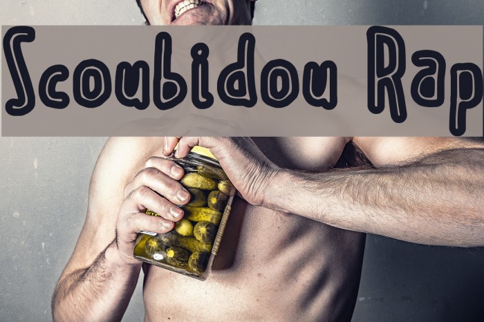 Scoubidou Rap Font examples