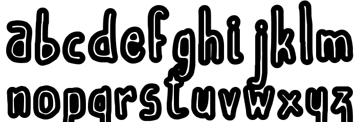 Scoubidou Rap Font LOWERCASE