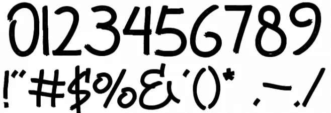 Scout Kind Font OTHER CHARS