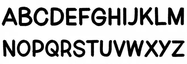 Scout Font UPPERCASE