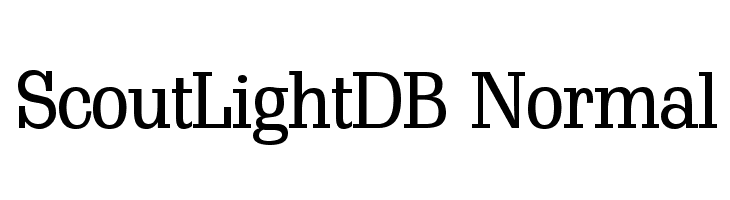 ScoutLightDB Normal  Free Fonts Download