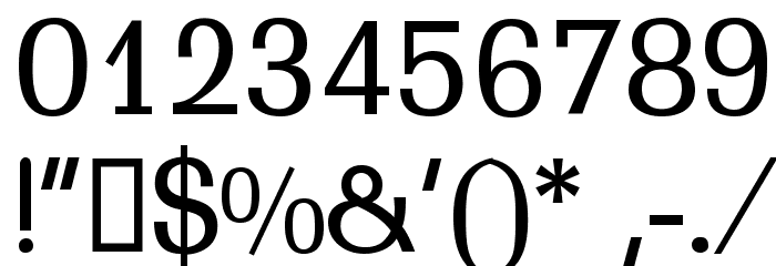 ScoutLightDB Normal Font OTHER CHARS