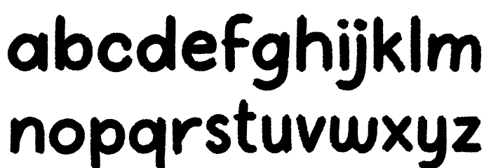 Scout Font LOWERCASE