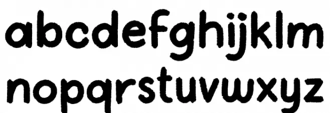 Scout Font LOWERCASE
