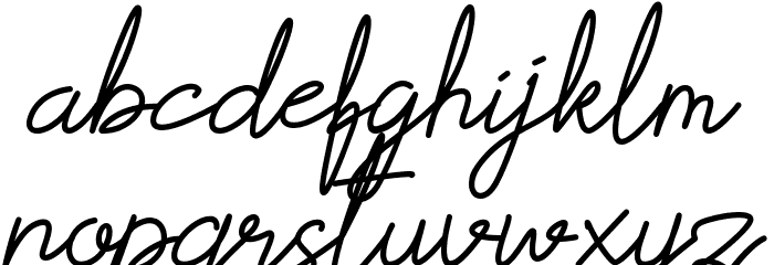 Scoutline Font LOWERCASE