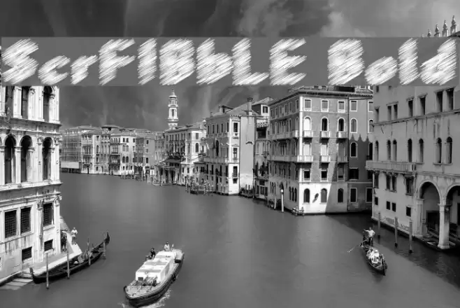 ScrFIBbLE Bold Polices examples
