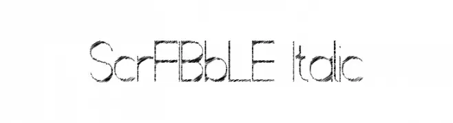 ScrFIBbLE Italic  フリーフォントのダウンロード