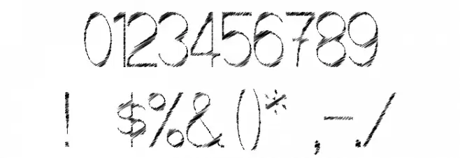 ScrFIBbLE Italic Font OTHER CHARS