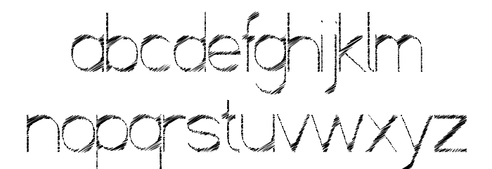 ScrFIBbLE Italic Font LOWERCASE