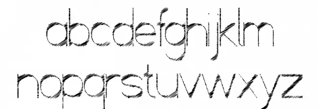 ScrFIBbLE Italic Schriftart Kleinbuchstaben