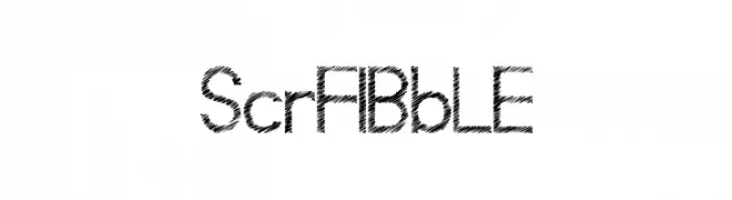 ScrFIBbLE  フリーフォントのダウンロード