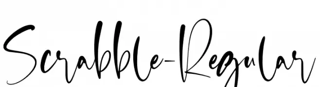 Scrabble-Regular  Frei Schriftart Herunterladen