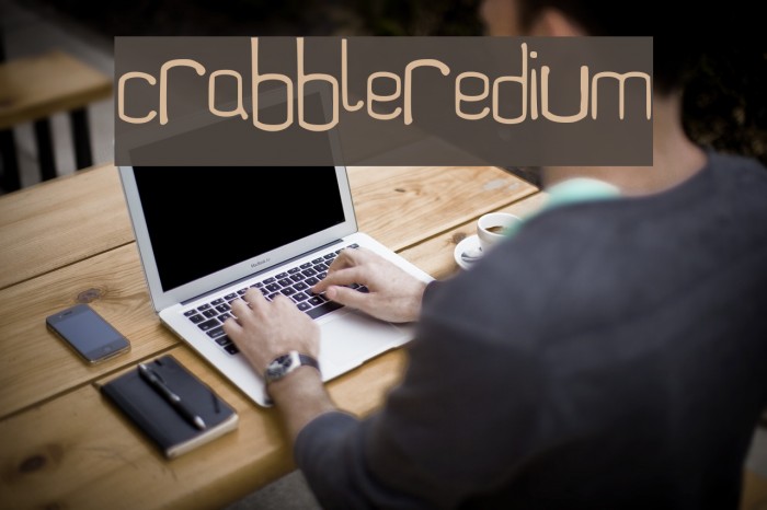 Scrabbler-Medium Font examples