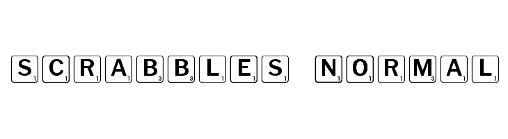 Scrabbles normal Font