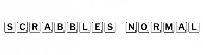 Scrabbles normal  baixar fontes gratis