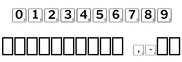 Scrabbles normal Font OTHER CHARS