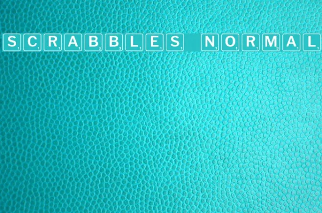 Scrabbles normal Example 3