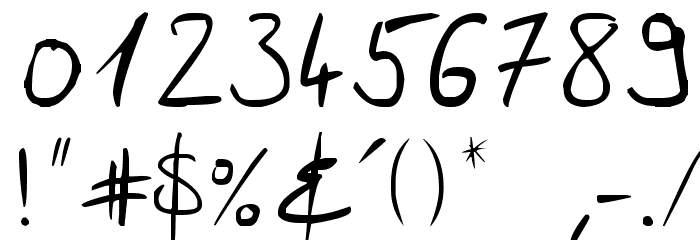 Scrages_handwrite Font OTHER CHARS