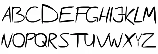 Scrages_handwrite Schriftart Groß
