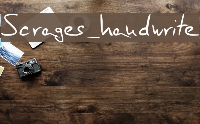 Scrages_handwrite Font examples