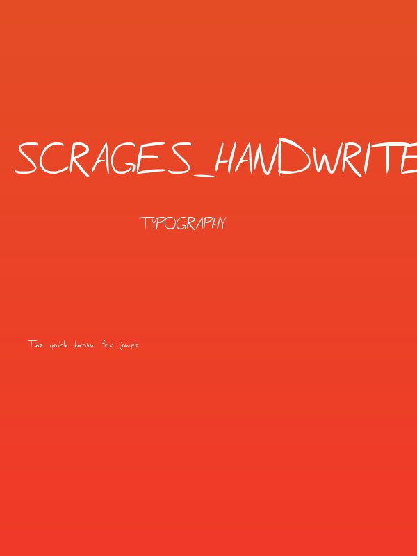 Scrages_handwrite Poster