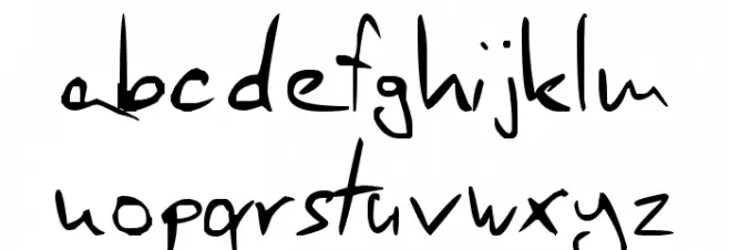 Scrages_handwrite फ़ॉन्ट लोअरकेस