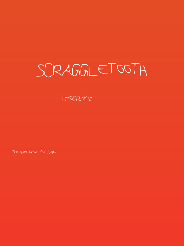 Scraggletooth Poster