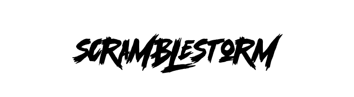 Scramble Storm  font caratteri gratis