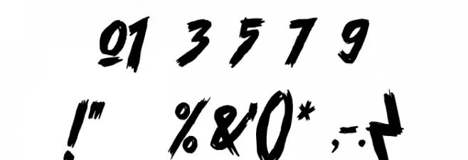 Scramble Storm Font OTHER CHARS