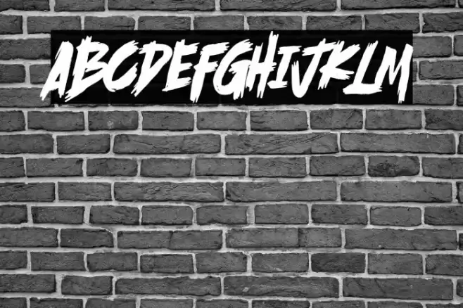 Scramble Storm Font examples