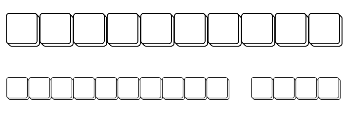 Scramble フォント その他の文字