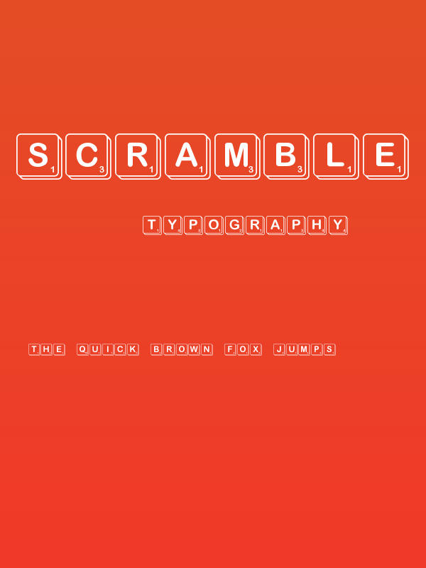 Scramble Poster