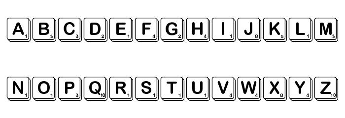 Scramble フォント 小文字