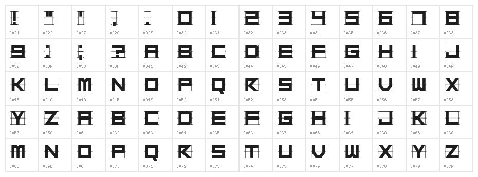 Scrambled Regular Character Map