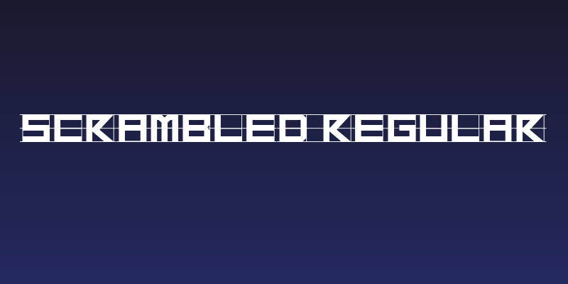 Scrambled Regular Social Header
