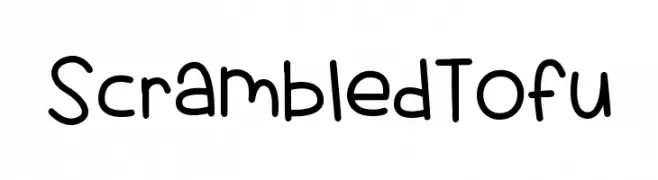 Scrambled Tofu  Frei Schriftart Herunterladen
