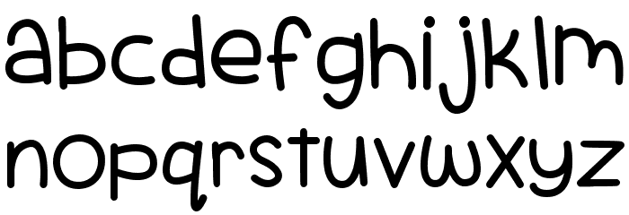 Scrambled Tofu Font LOWERCASE