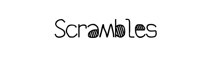 Scrambles  les polices de caractères gratuit tlcharger