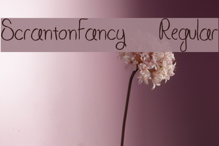 ScrantonFancy-Regular Font examples