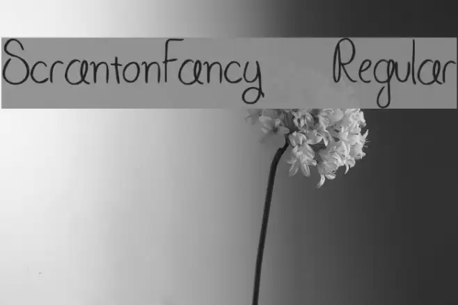 ScrantonFancy-Regular Font examples