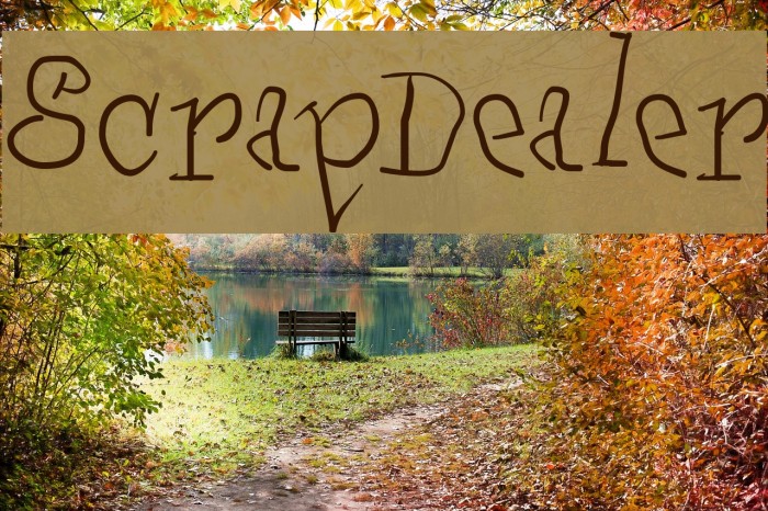 ScrapDealer Font examples