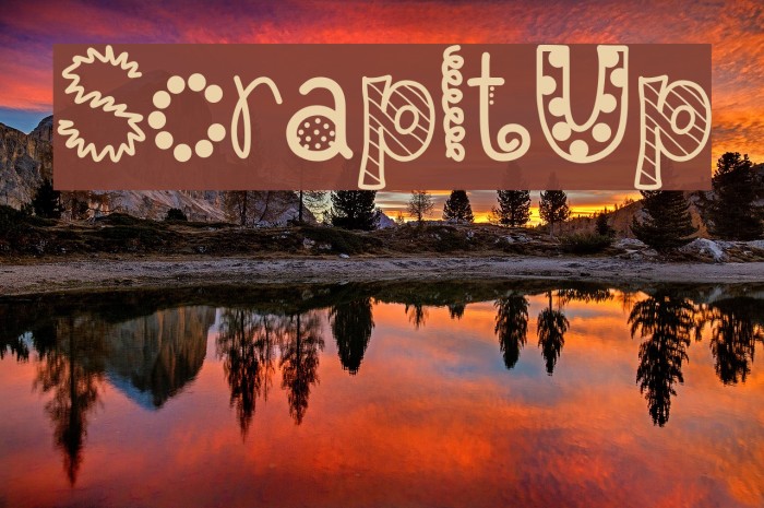 ScrapItUp Font examples