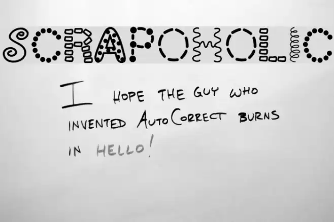 ScrapOHolic Font examples