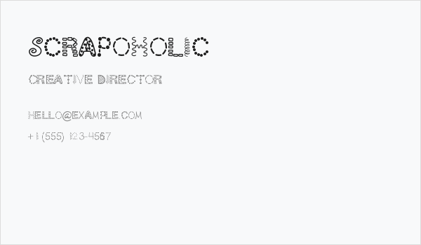 ScrapOHolic Business Card