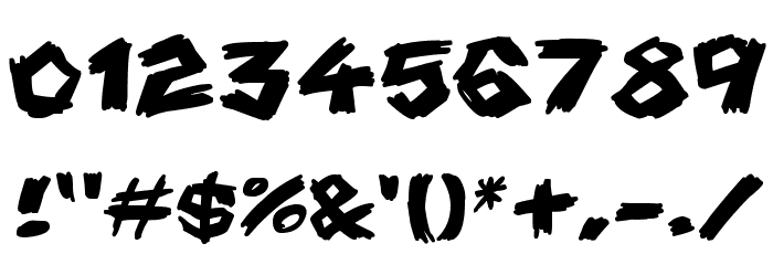 Scrapbook Scribblers Font OTHER CHARS