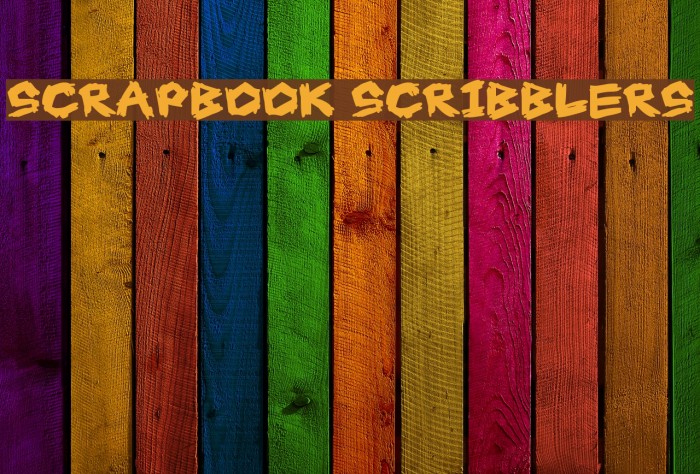 Scrapbook Scribblers Font examples